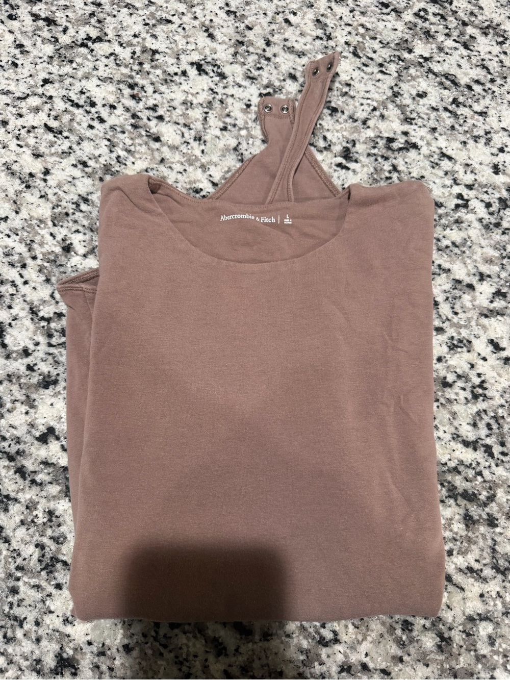 Abercrombie & Fitch brown short sleeve bodysuit